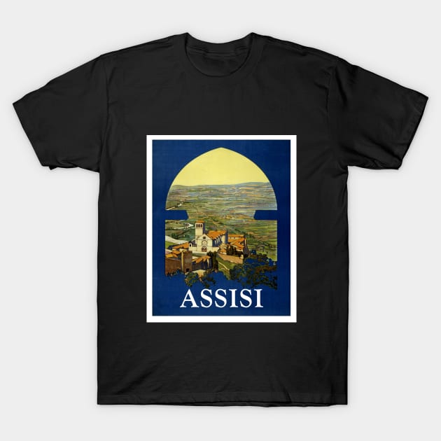 ASSISI ITALY VINTAGE DESIGN T-Shirt by Gear 4 U